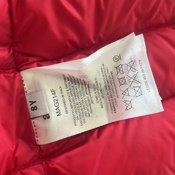 Add Italy Real Fur Down Vest Size Girl 8 Y 7-8 years - Picture 6 of 10